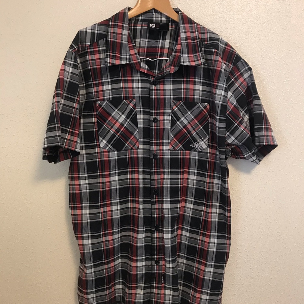 Men’s casual shirt sleeve button down shir…